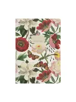 Bruno Visconti Leather Notebook Peonies