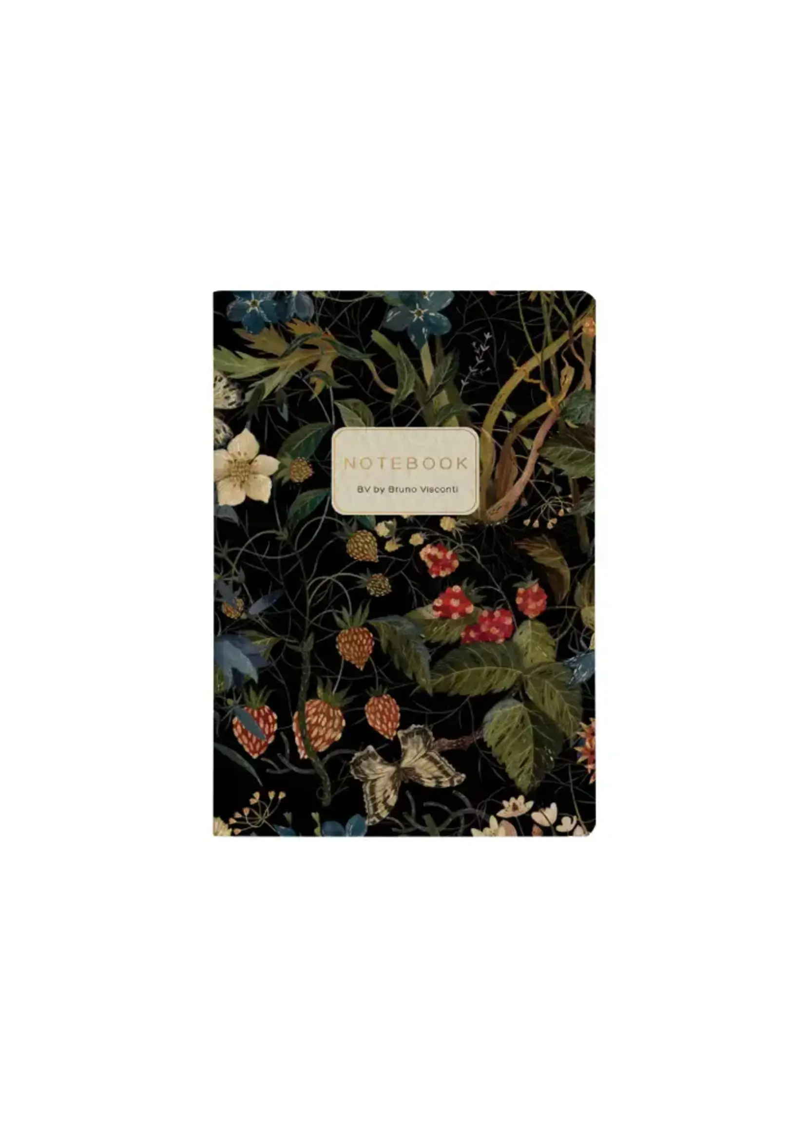 Bruno Visconti Leather Passport Forest Flowers Notebook