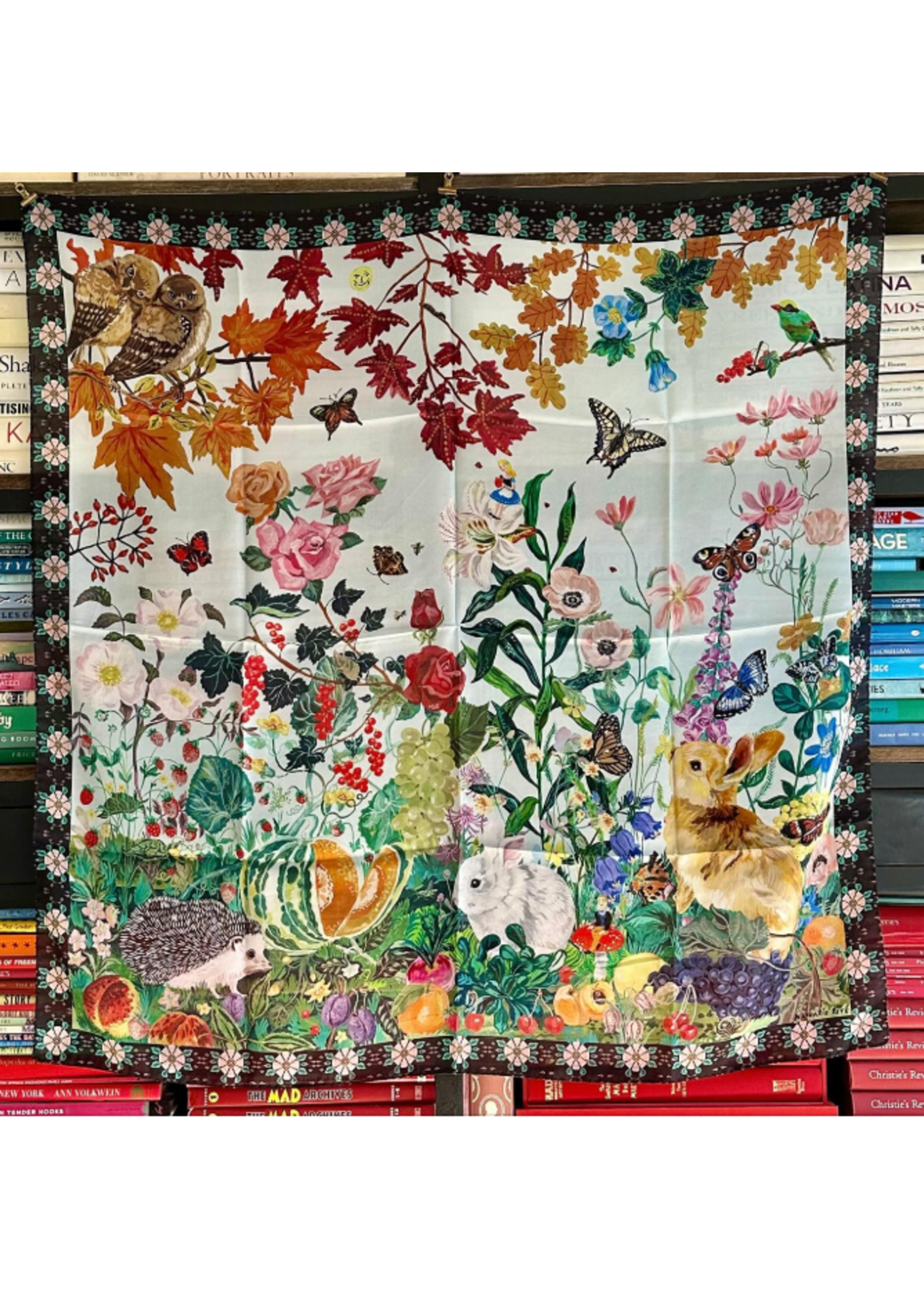 Nathalie Lete Nathalie Leté Silk Scarf: Hedgehogs  98 cm