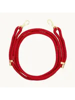 Louvini Paris Louvini Cross Body Sailing Rope Adjustable Strap 1 - Multicolour Tessa Red/Bordeaux/Gold