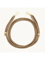 Louvini Paris Louvini Cross Body Sailing Rope Adjustable Strap 1 - Solid Tessa Camel/Gold