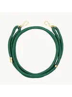 Louvini Paris Louvini Cross Body Sailing Rope Adjustable Strap 1 - Solid Tessa Emerald Green/ Gold