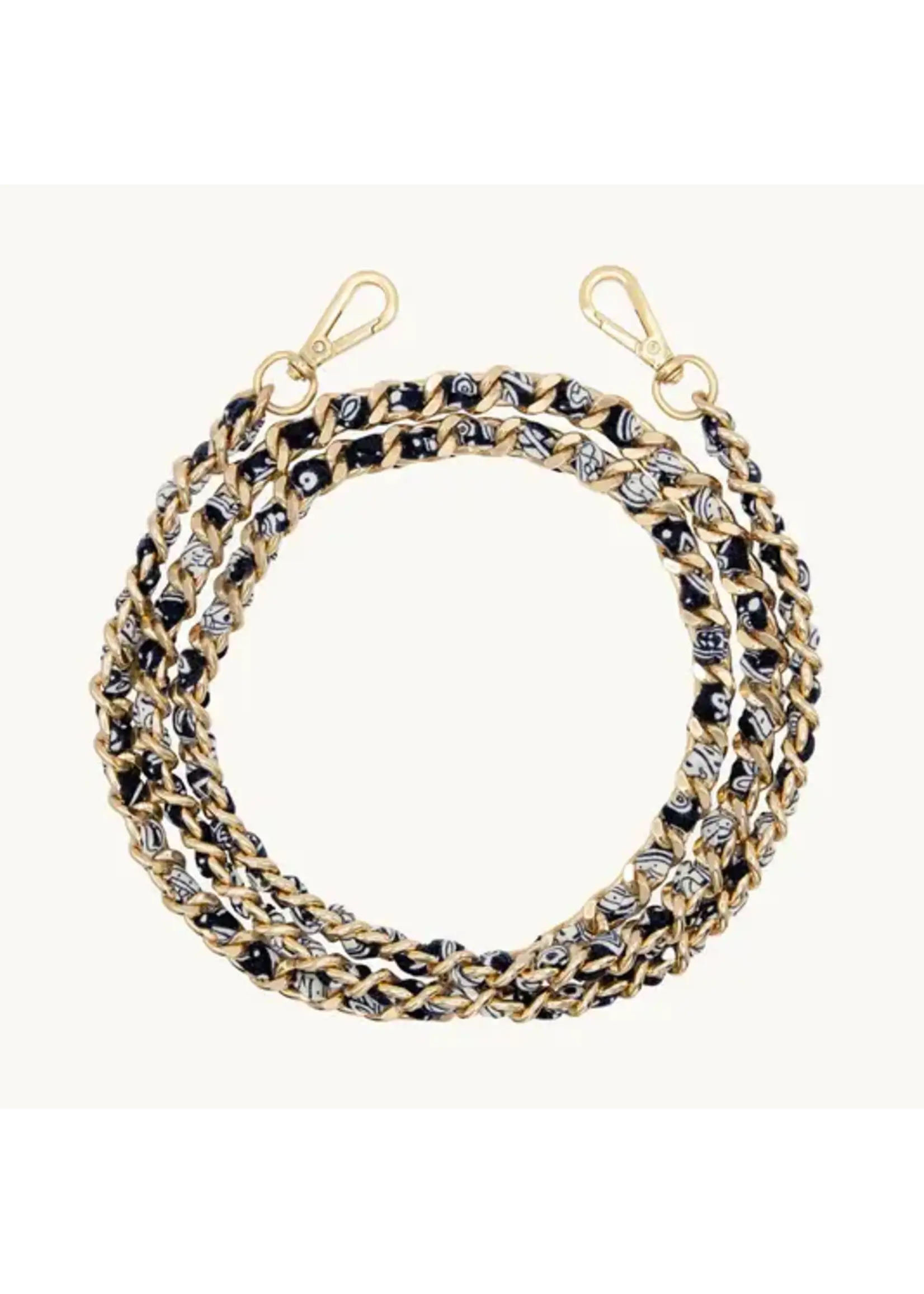 Louvini Paris Louvini Specialty Straps Chanel Chain - Black