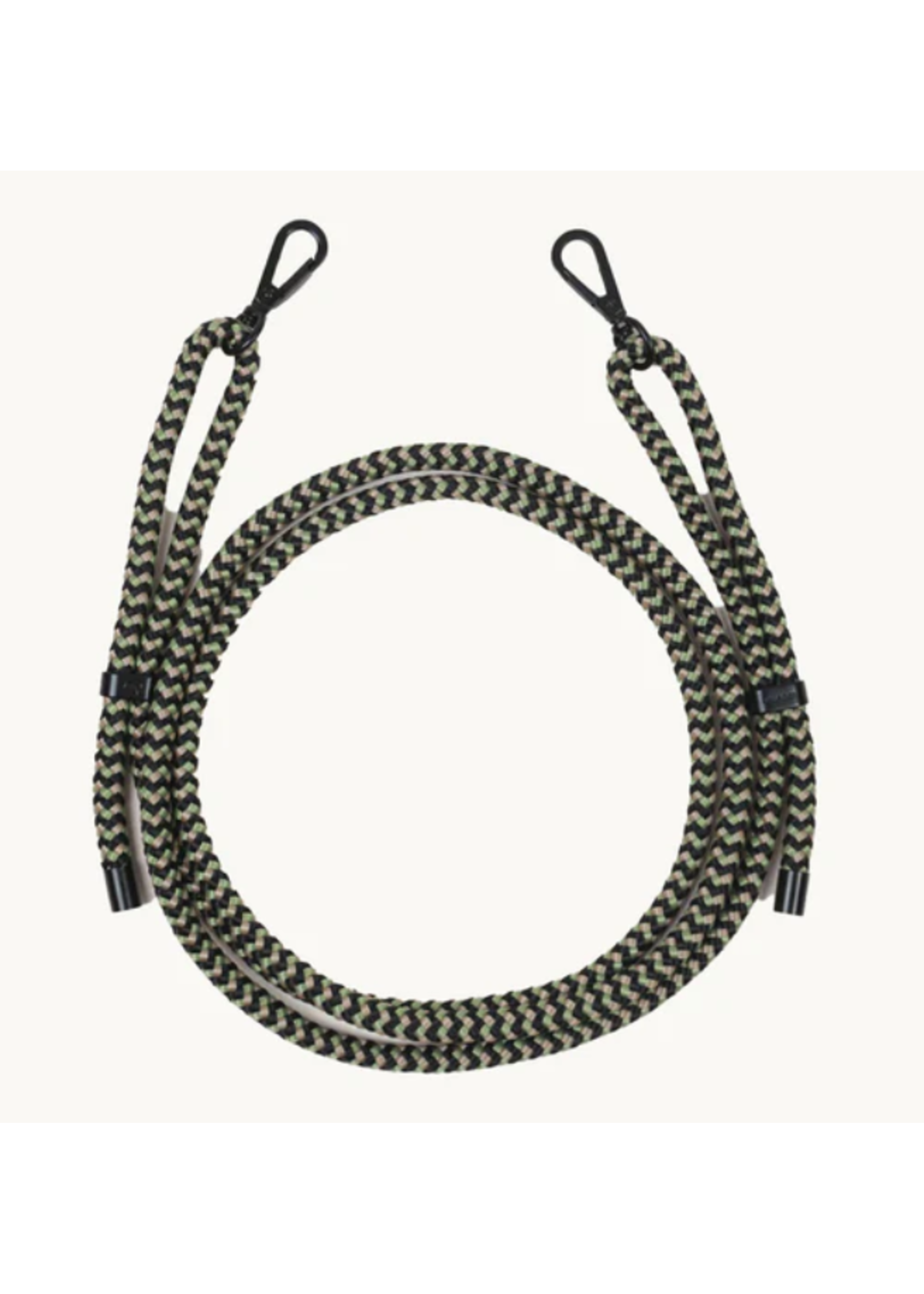 Louvini Paris Louvini Cross Body Sailing Strap Noah Multi Black/Green/Taupe/Gunmetal
