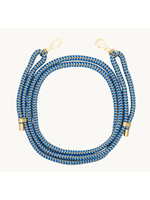Louvini Paris Louvini Cross Body Sailing Rope Adjustable Strap - Tessa Multi Blue/Blue/Gold