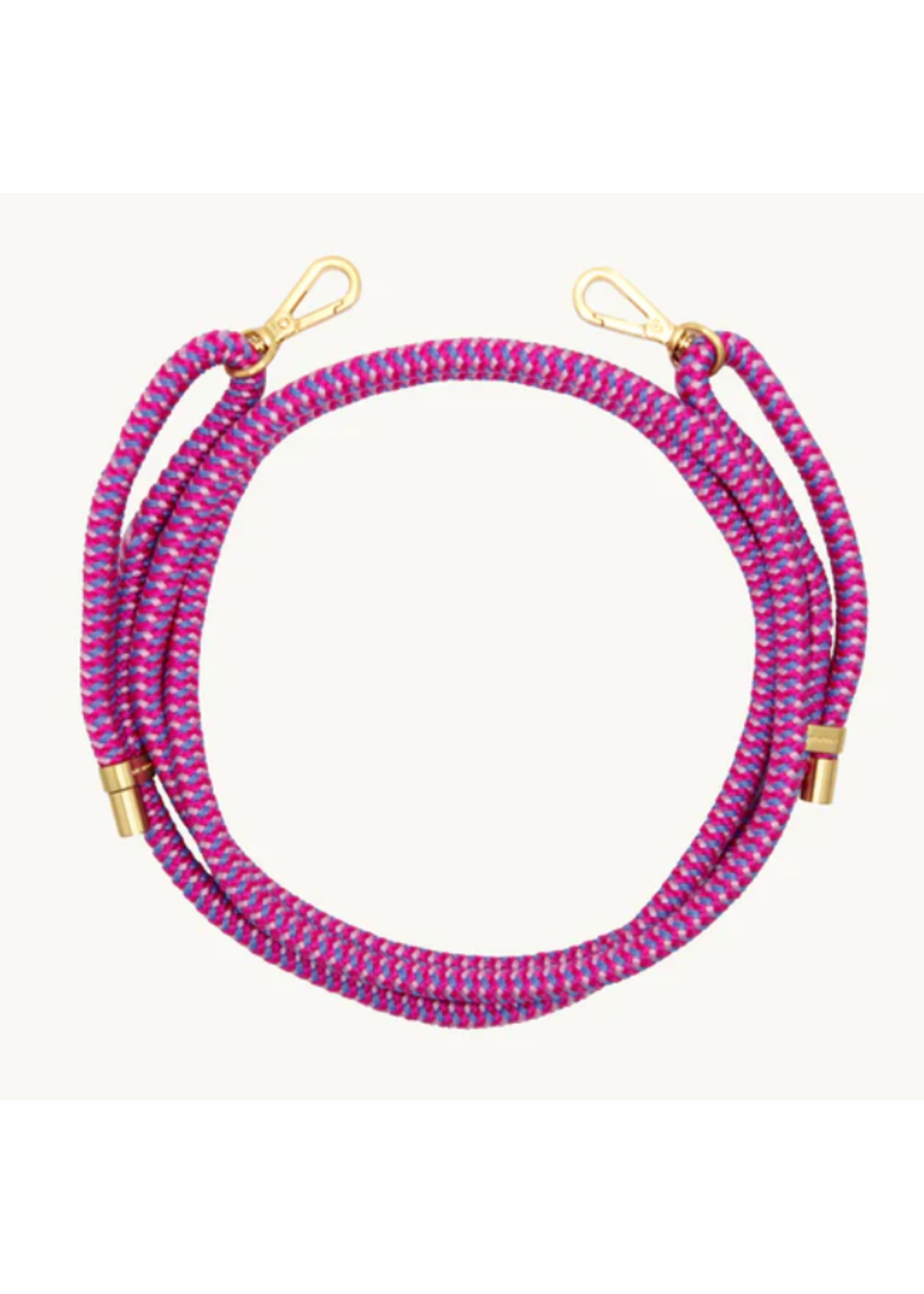 Louvini Paris Louvini Cross Body Sailing Rope Adjustable Strap - Tessa Multi Fuschia/Violet