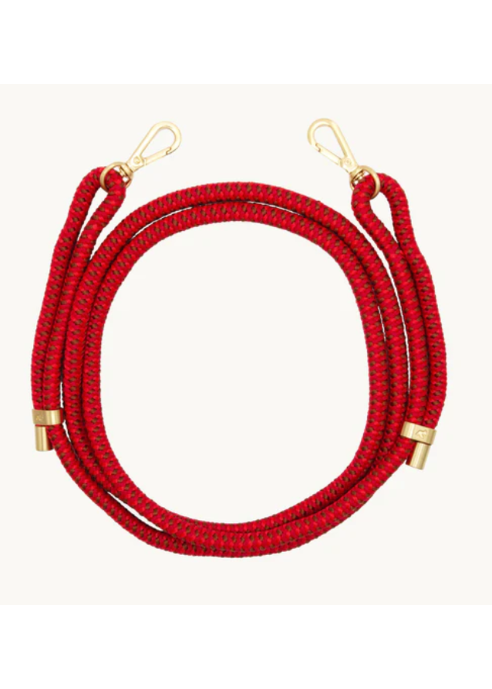 Louvini Paris Louvini Cross Body Sailing Rope Adjustable Strap - Tessa  Multi Red/Bordeaux