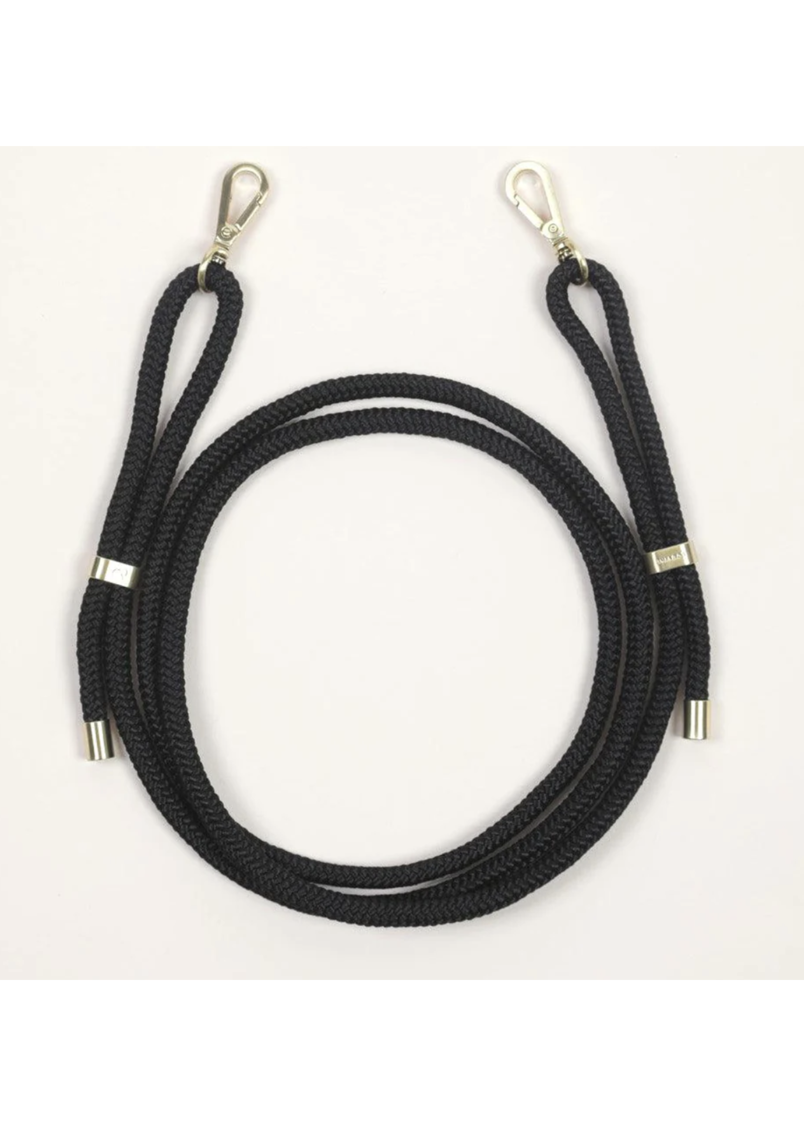 Louvini Paris Louvini Cross Body Sailing Rope Adjustable Strap - Tessa Black/gold