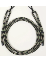 Louvini Paris Louvini Cross Body Sailing Rope Adjustable Strap 2 - Multi  Blk/Gr/Taupe/Gunmetal