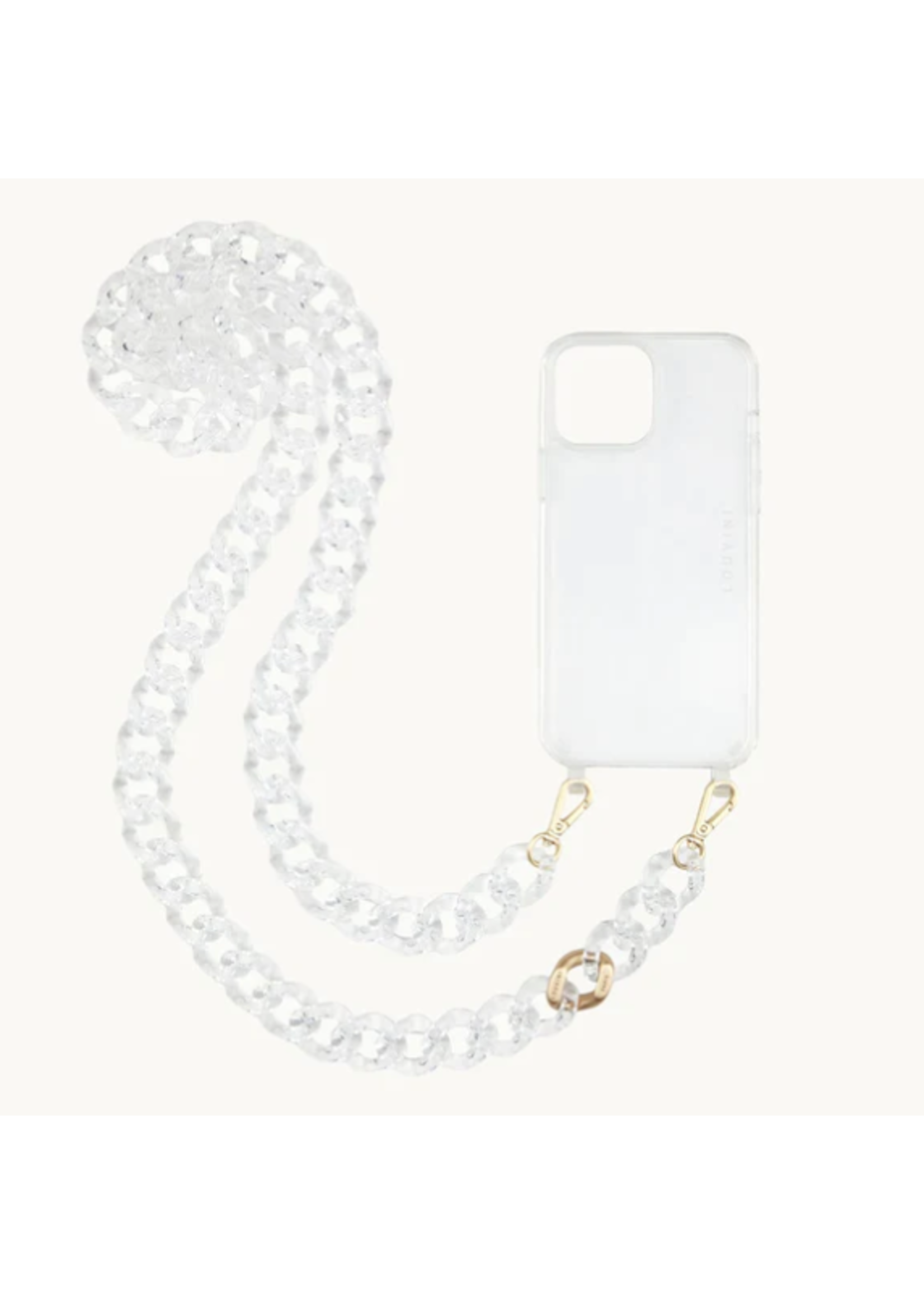 Louvini Paris Louvini Zoe Resin Cross Body Strap  -  Transparente