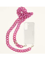 Louvini Paris Louvini Zoe Resin Cross Body Strap  - Fuschia
