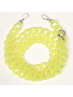 Louvini Paris Louvini Zoe Resin Cross Body Strap  - Transparent Yellow
