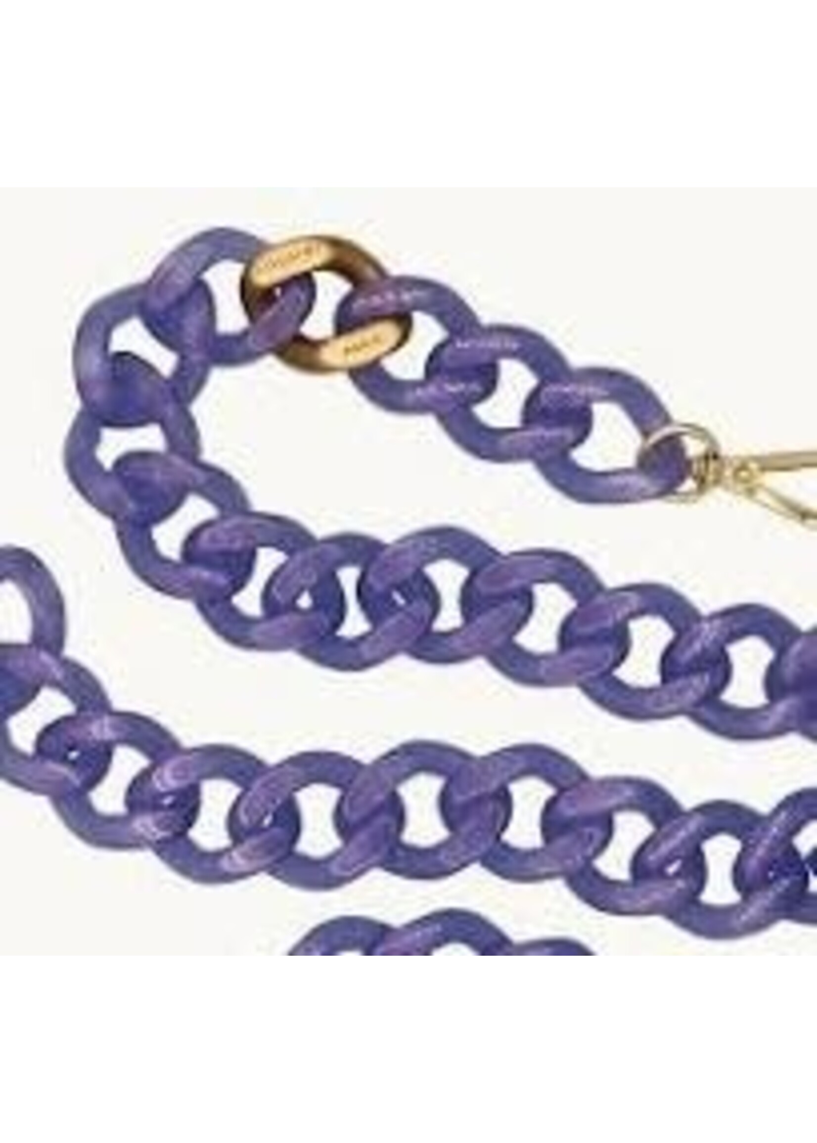 Louvini Paris Louvini Zoe Resin Cross Body Strap  -  Mauve Glace