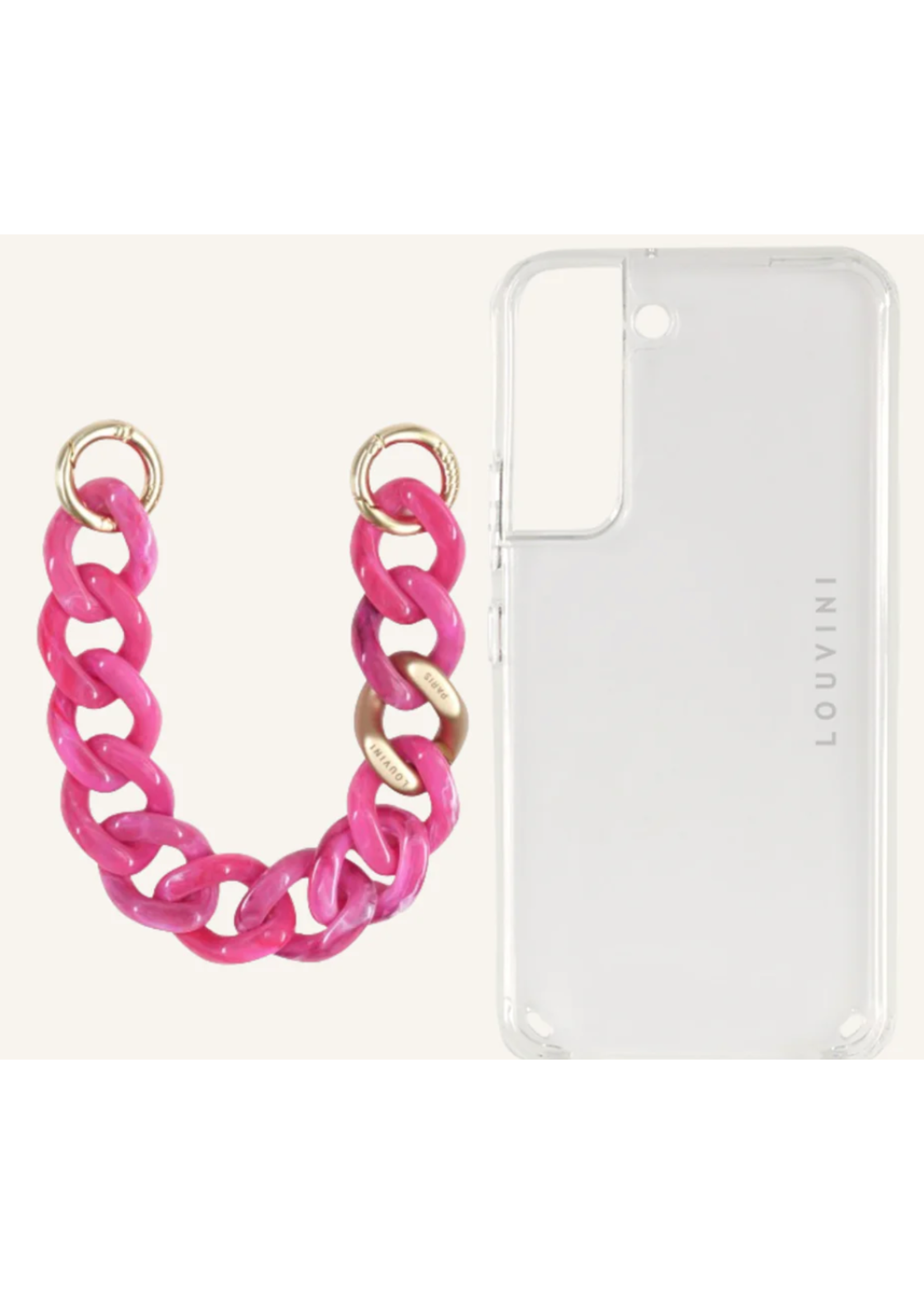 Louvini Paris Louvini Zoe WRISTLET Petit wristlet - Fuchsia