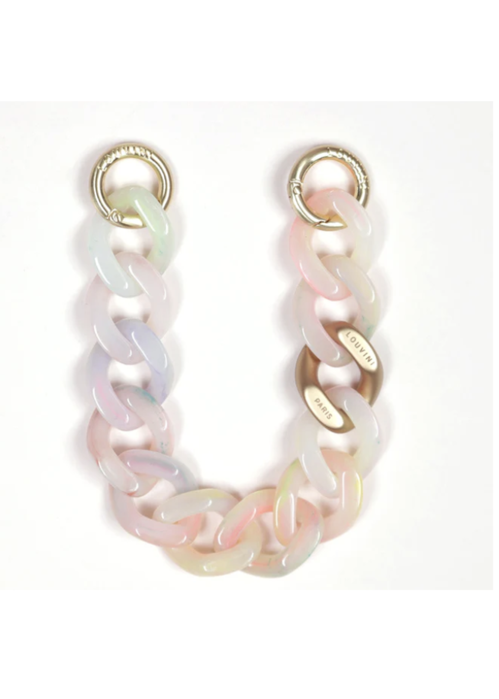 Louvini Paris Louvini Zoe WRISTLET Petit wristlet Fluo (milky with rainbow)