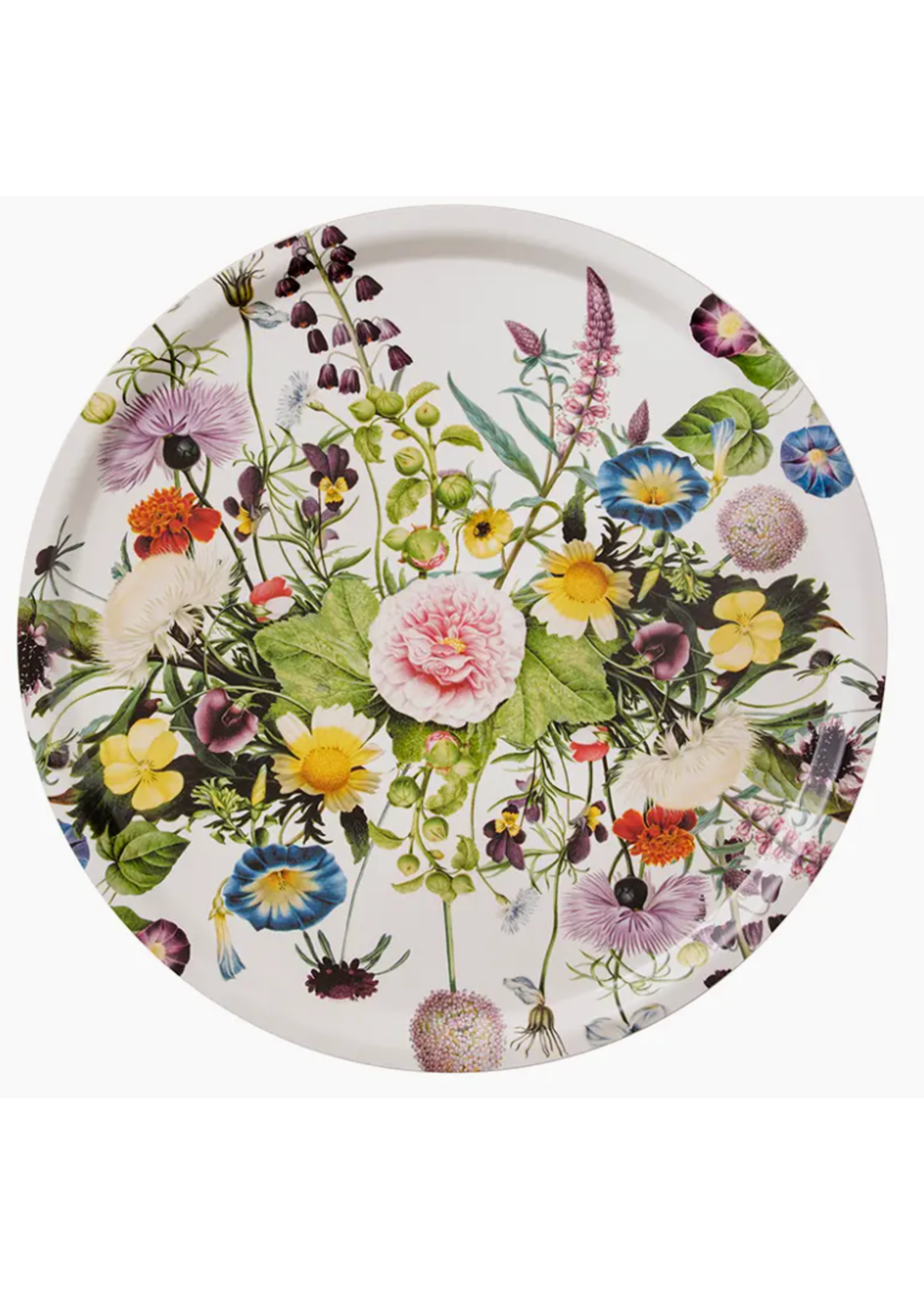 Koustrupco Flower Garden Round Birch Tray