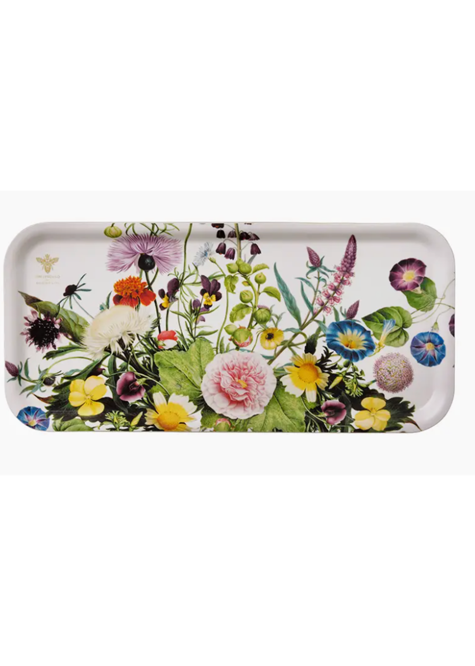 Koustrupco Flower Garden Rectangle Birch Tray
