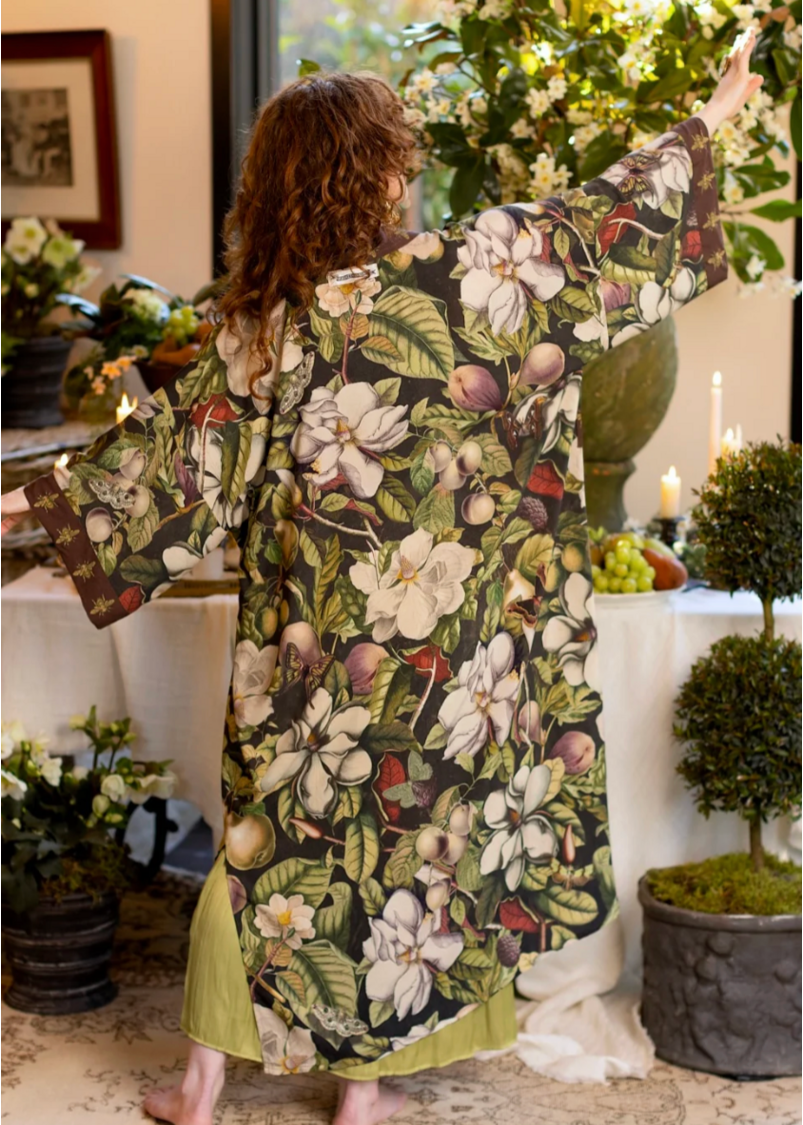 Market of Stars Fleur de Lune Opera Duster Kimono