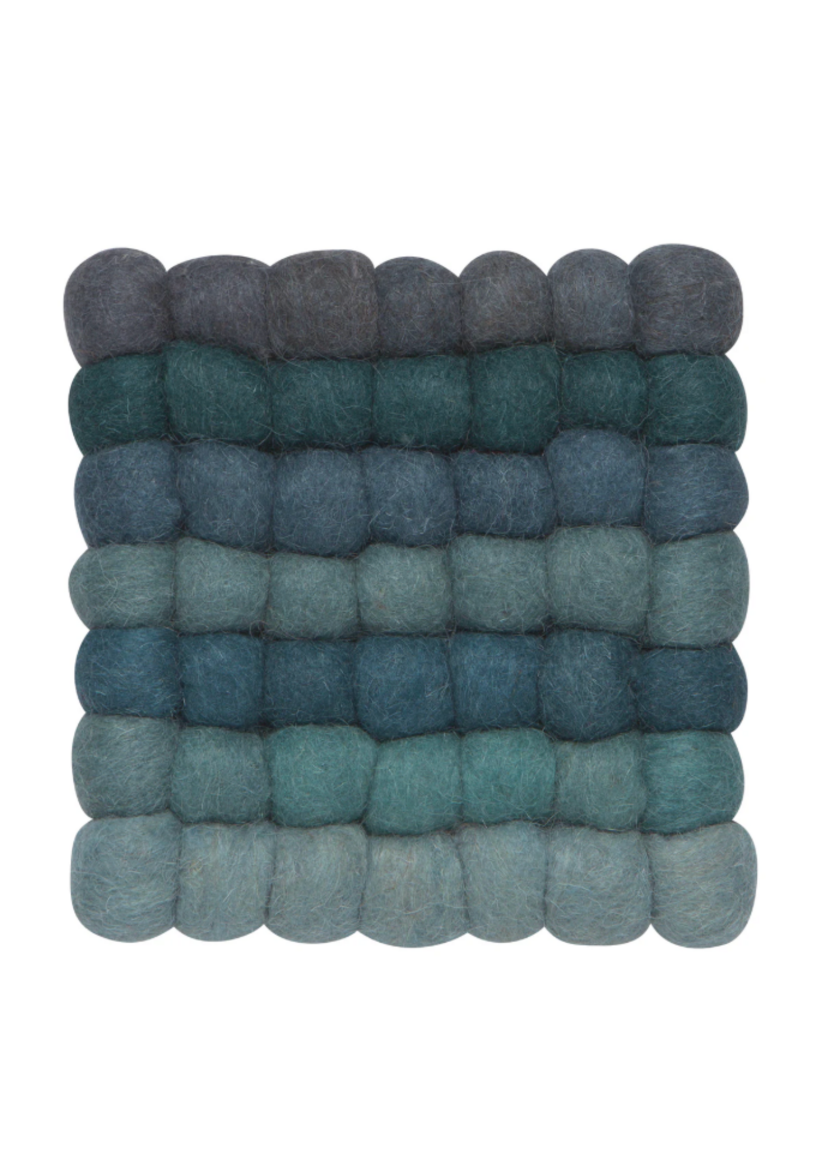 Danica Felted wool trivet - Lagoon