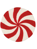Danica Christmas candy wool trivet