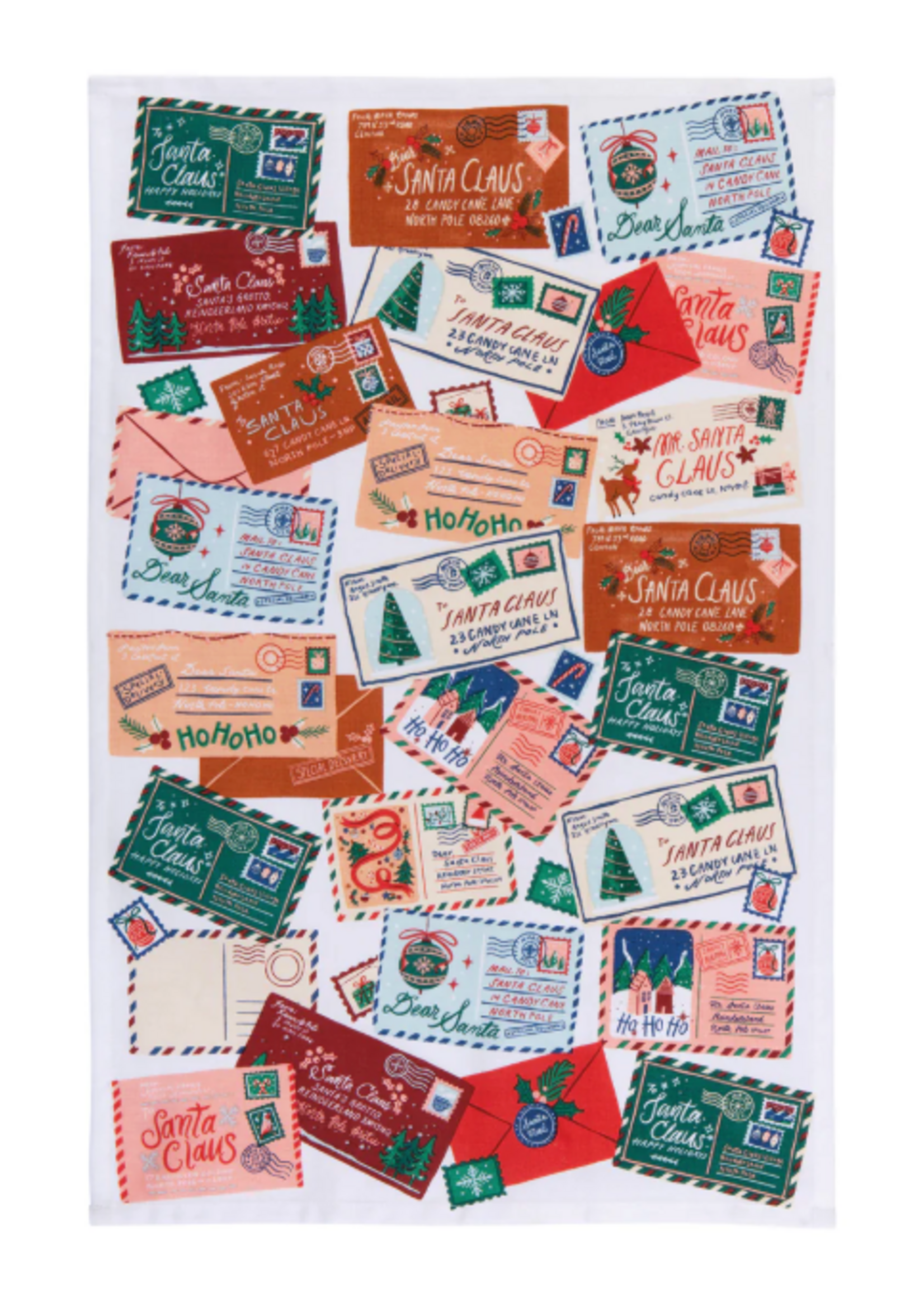 Danica Santa Mail tea towel