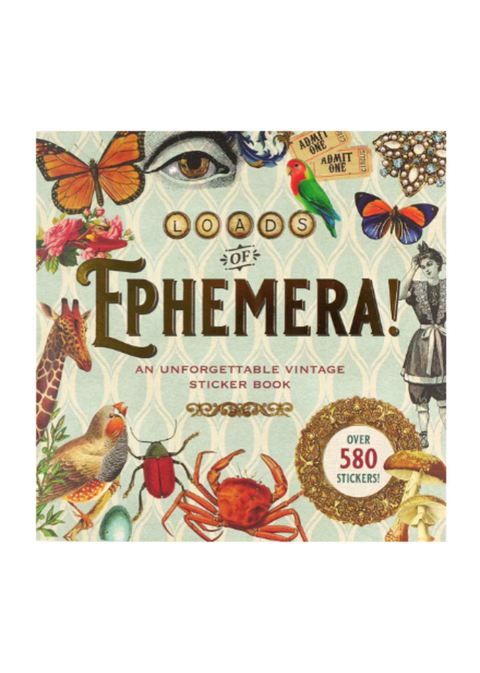 Peter Pauper Press Sticker Book Loads of Ephemera