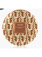 Voluspa Gingerbread Chalet 3 wick round tin