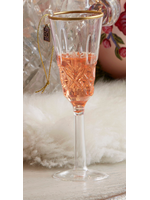 Razz Imports Pink Champagne Flute  Ornament - Eric Cortina