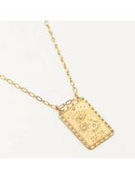 HoopLa Tarot Card Necklace - Amor - Enamel & 14K plated