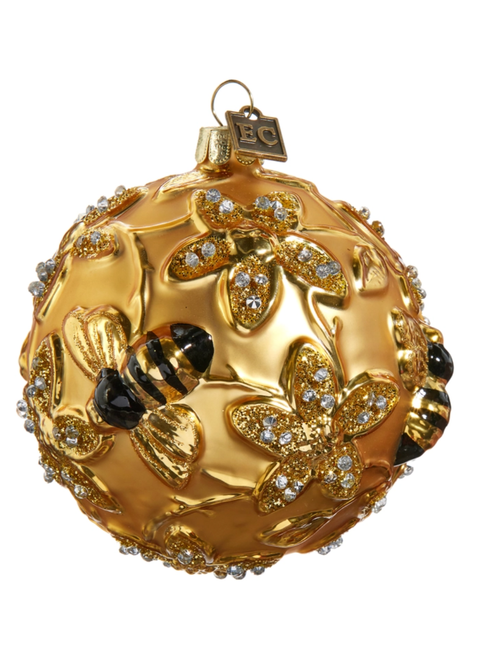 Razz Imports Gilded Bee Ball Ornament - Eric Cortina