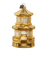 Razz Imports Gilded Birdcage Ornament - Medium 4.5" - Eric Cortina