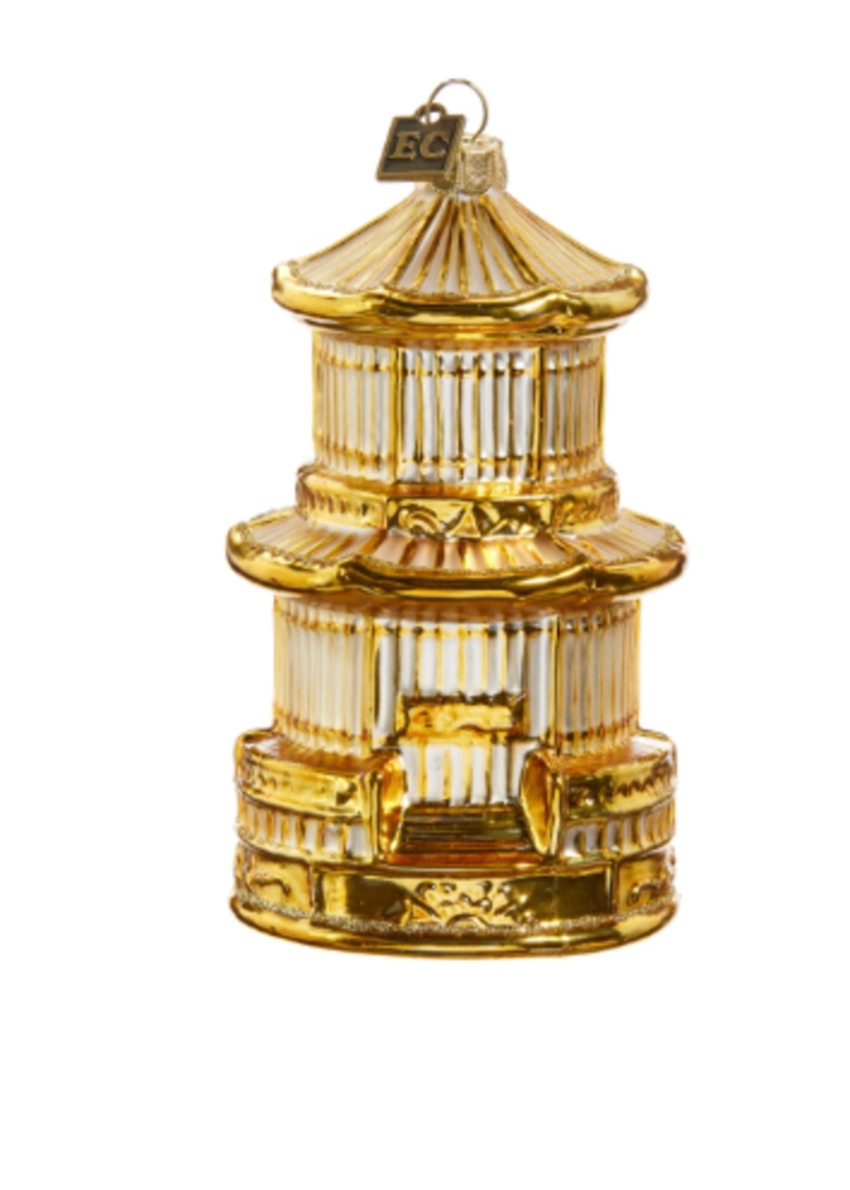 Razz Imports Gilded Birdcage Ornament - Medium 4.5" - Eric Cortina
