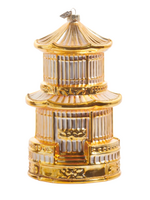 Razz Imports Gilded Birdcage Ornament - XL - 8"