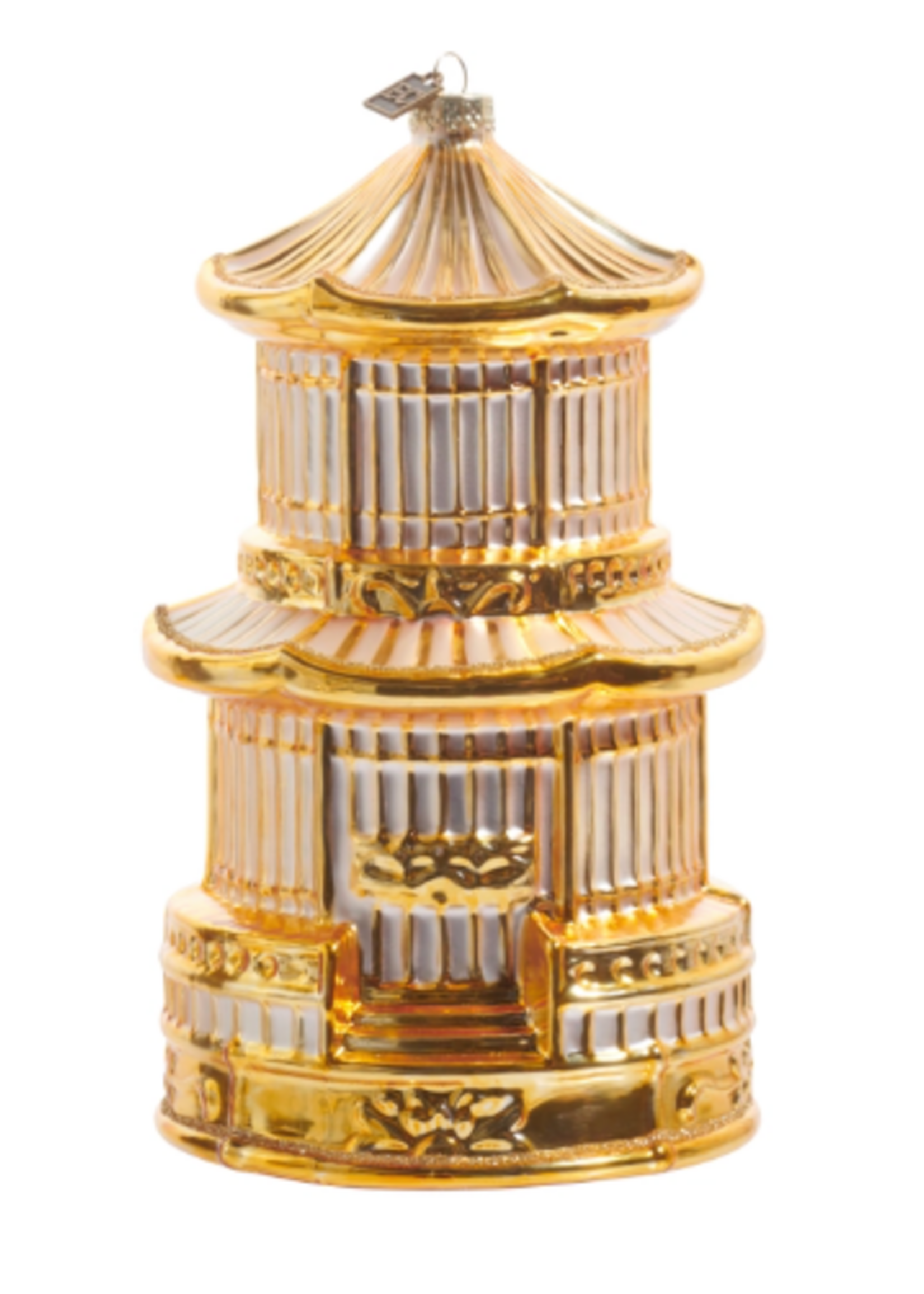 Razz Imports Gilded Birdcage Ornament - XL - 8"