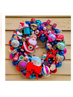 Rhodeside Stand Vintage Wreath:  Claus & Effect