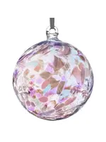 Sienna Glass Sienna Glass Ornament - Friendship Ball - Pearl
