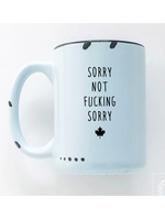Prairie Chick Prints Sorry not fucking sorry mug - blue