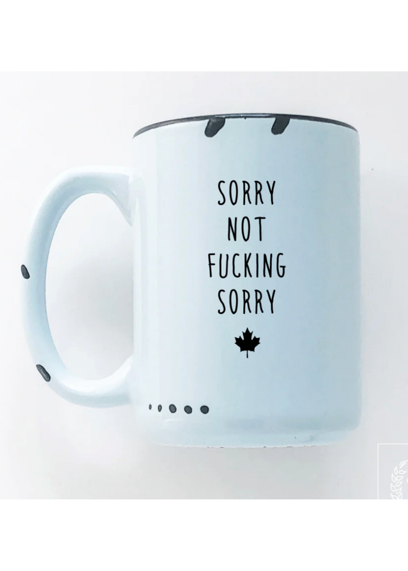 Prairie Chick Prints Sorry not fucking sorry mug - blue