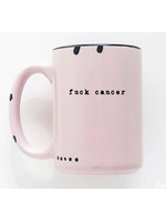 Prairie Chick Prints Fuck Cancer Mug - Pink