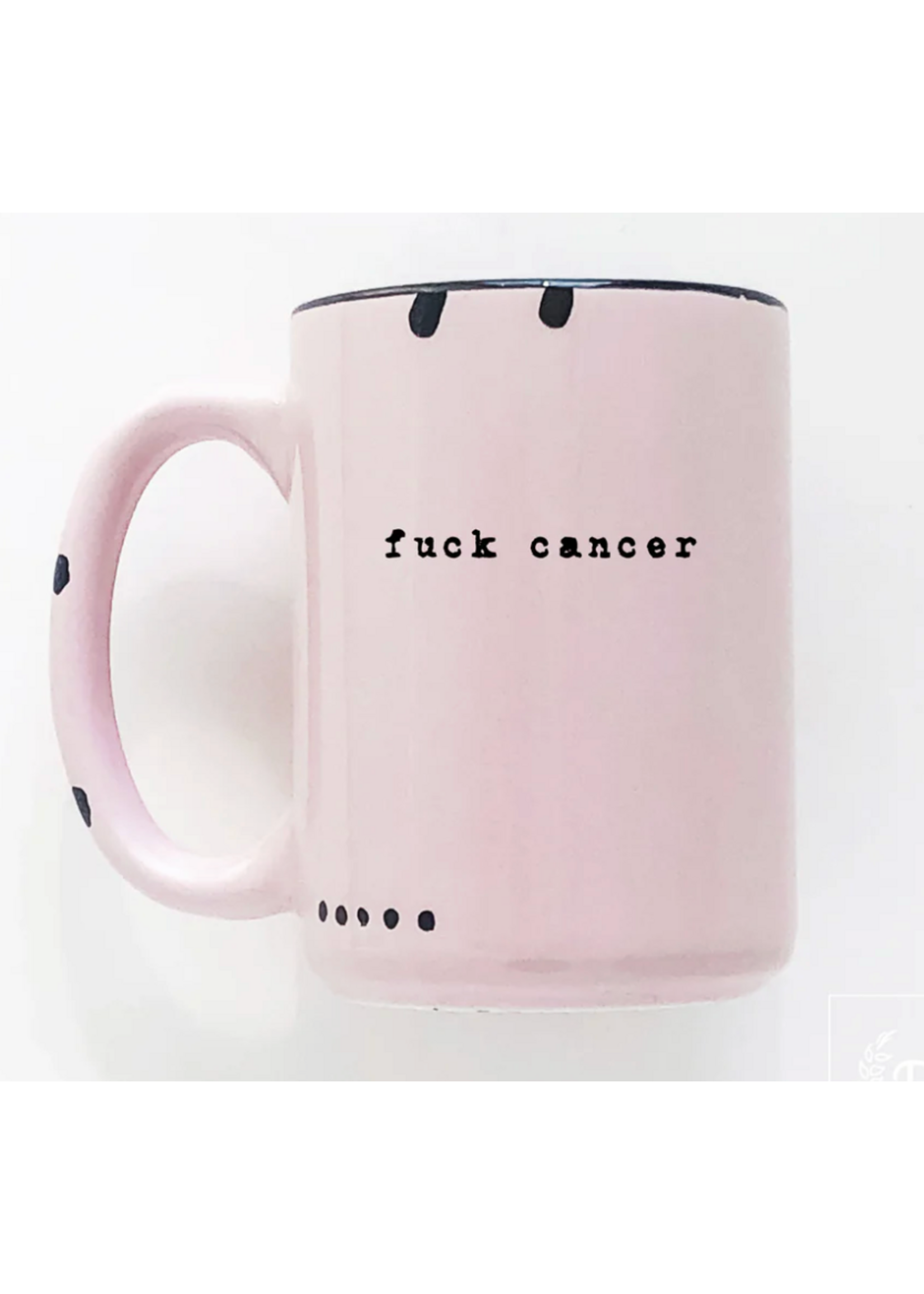 Prairie Chick Prints Fuck Cancer Mug - Pink