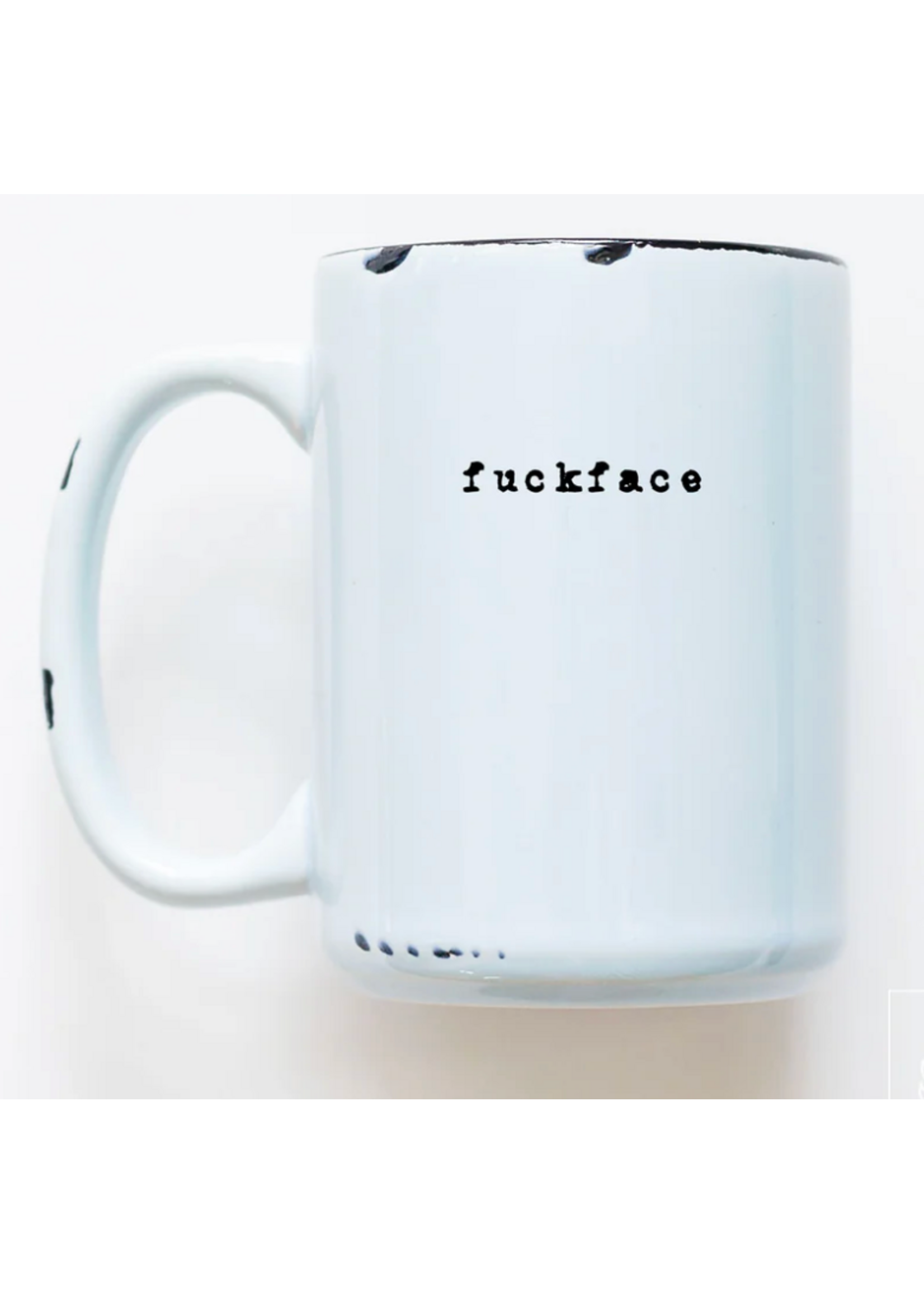 Prairie Chick Prints Fuckface - Blue Mug