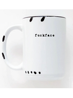 Prairie Chick Prints Fuckface  mug- White