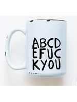 Prairie Chick Prints abcdefuckyou - Blue  Mug