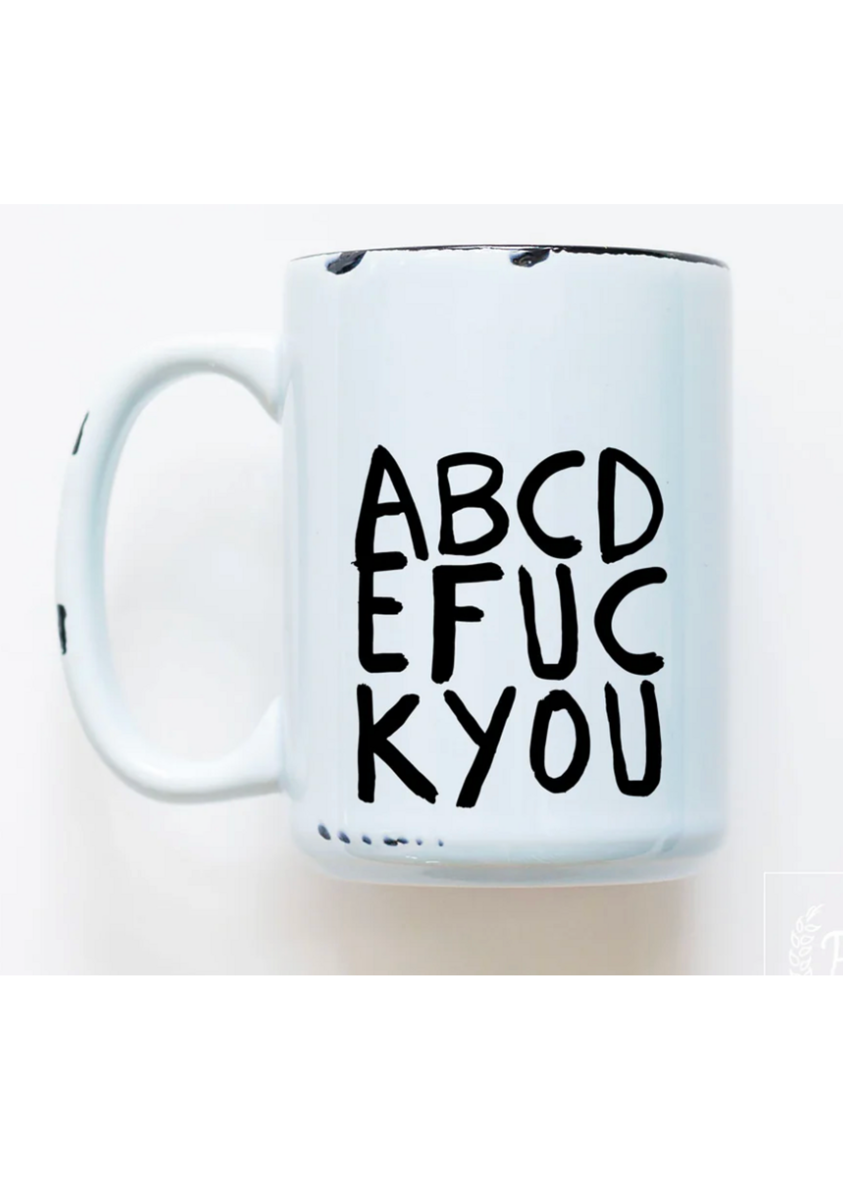 Prairie Chick Prints abcdefuckyou - Blue  Mug