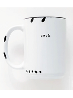 Prairie Chick Prints Cock Mug - White