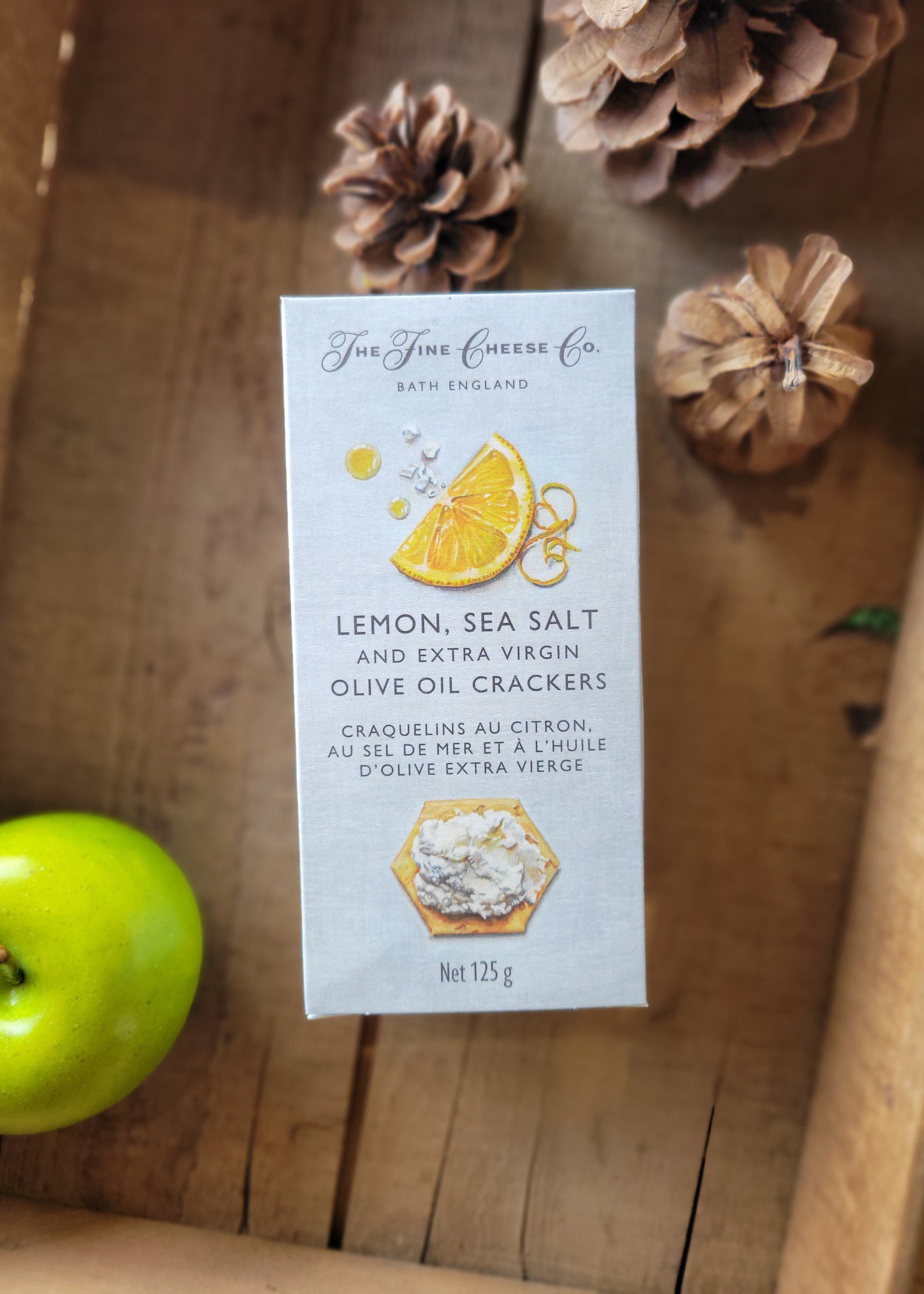 The Fine Cheese Co. The Fine Cheese Co Artisan Crackers - Lemon, Sea Salt, EVOO 125g