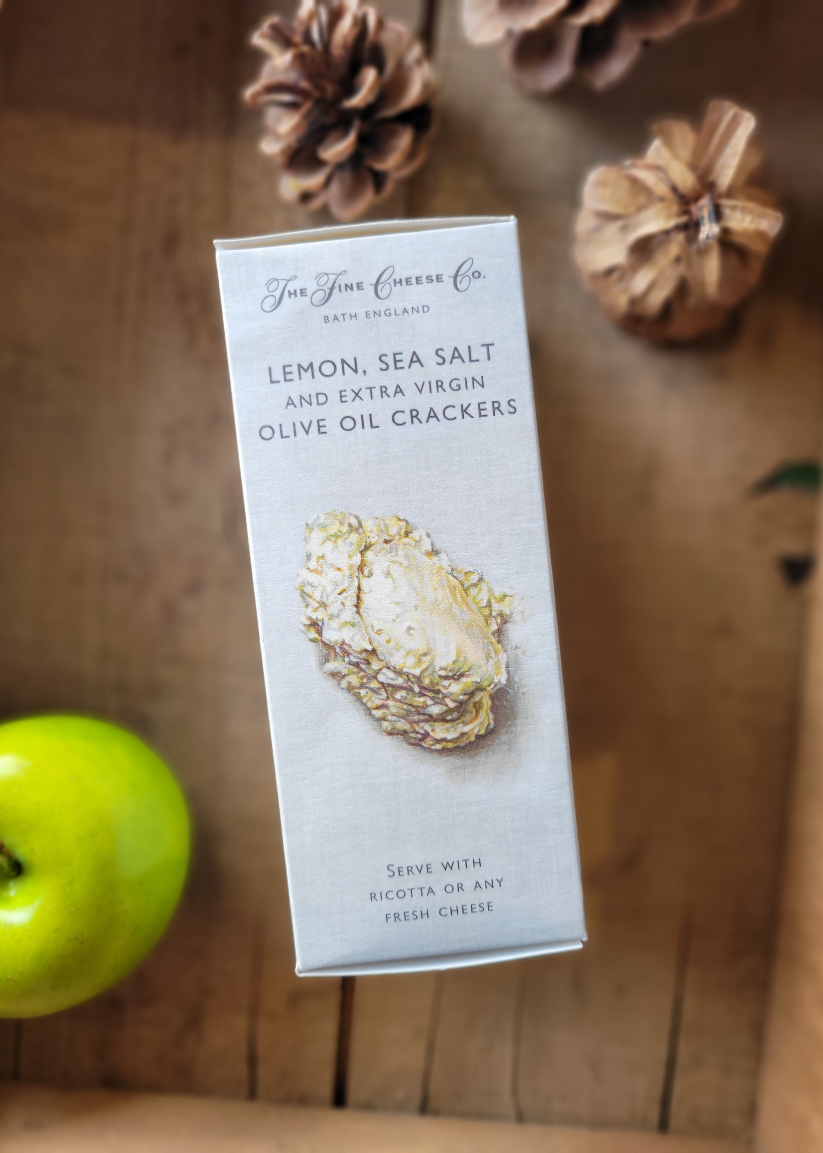 The Fine Cheese Co. The Fine Cheese Co Artisan Crackers - Lemon, Sea Salt, EVOO 125g