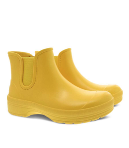 Dansko Women's Karmel Rain Boots Yellow Size 38 EU