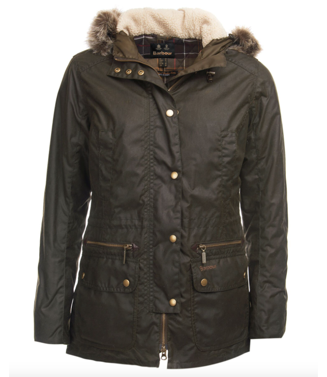 Barbour W's Kelsall Waxed Cotton Parka Jacket