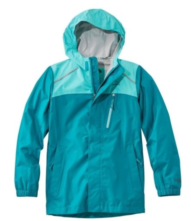 L.L.Bean Little Kids'Trail Model Rain Jacket Color Block